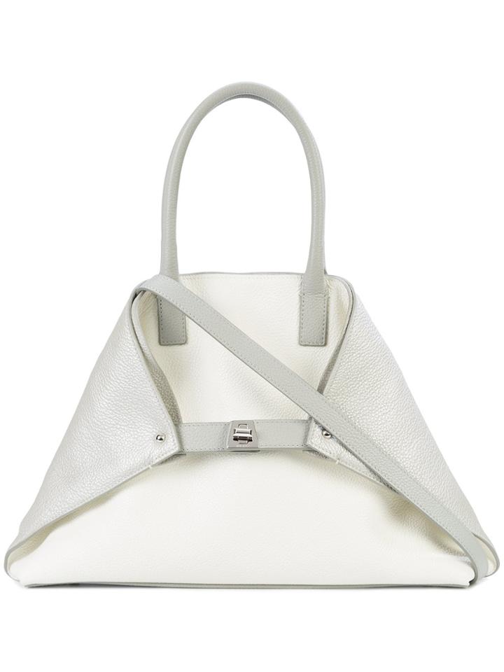 Akris Small Ai Tote - Grey