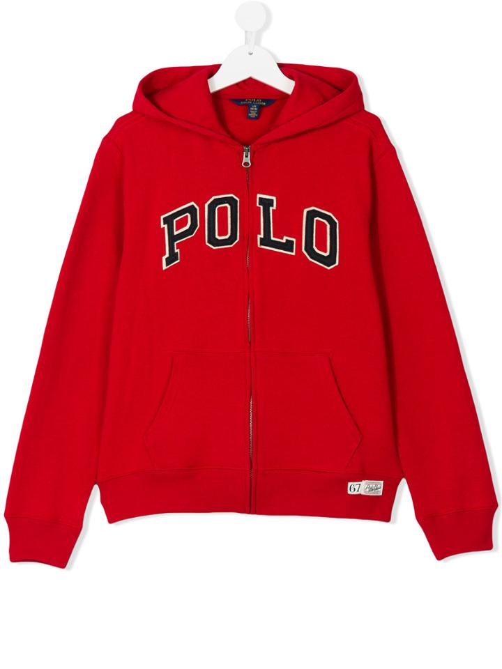 Ralph Lauren Kids Zipped Polo Jacket - Red