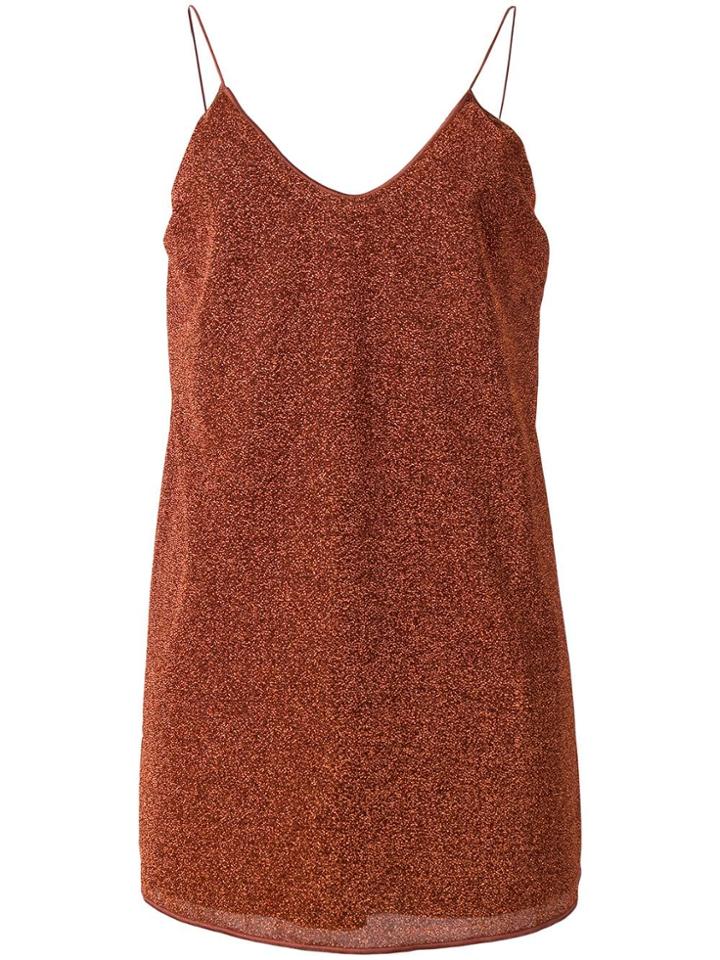 Oseree Loose Fit Dress - Brown