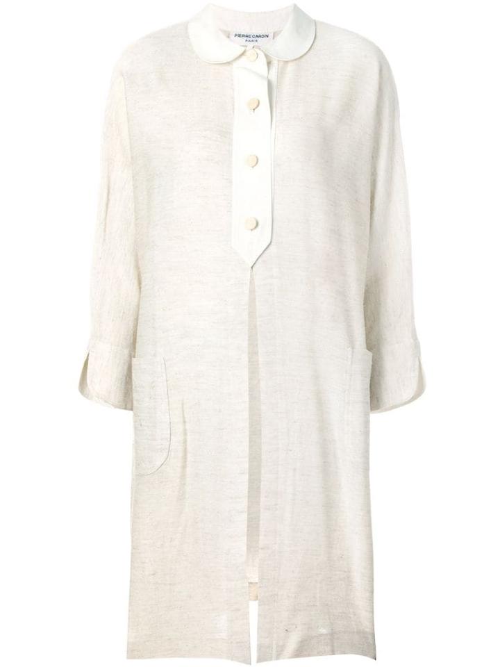 Pierre Cardin Pre-owned Front Slit Midi Shirt - Brown