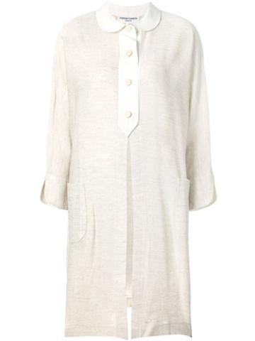 Pierre Cardin Pre-owned Front Slit Midi Shirt - Brown