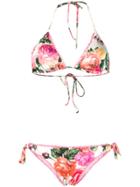 Blumarine Floral Print Bikini - Pink