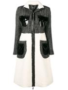 Elisabetta Franchi Fitted Silhouette Coat - Black