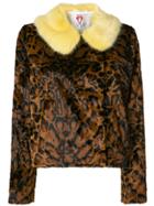 Shrimps Betsy Leopard-print Jacket - Brown