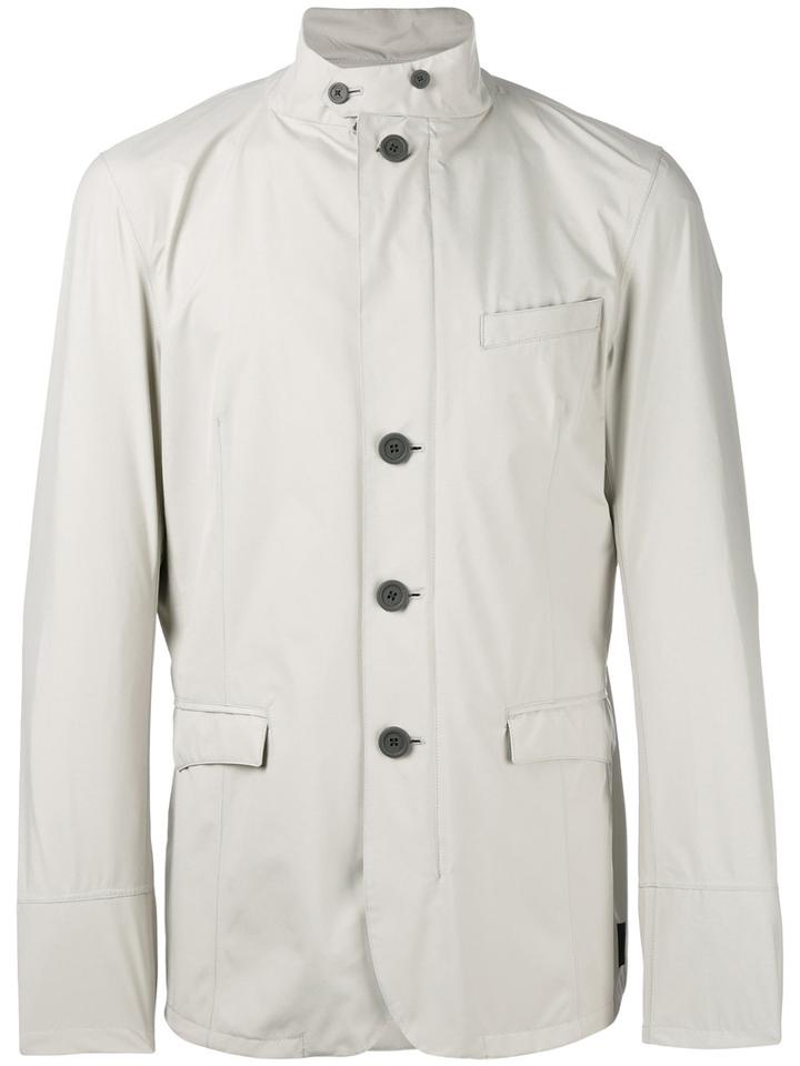 Herno - Buttoned Jacket - Men - Polyester/fluorofibra - 48, Nude/neutrals, Polyester/fluorofibra