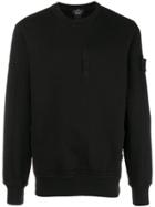 Stone Island Shadow Project Long-sleeve Fitted Sweatshirt - Black