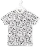 Dolce & Gabbana Kids 'musical' Polo Shirt, Boy's, Size: 10 Yrs, Black