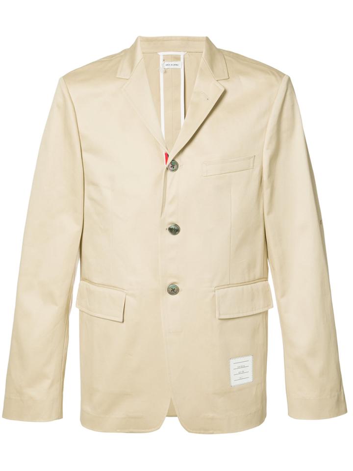 Thom Browne Single Breasted Blazer - Nude & Neutrals