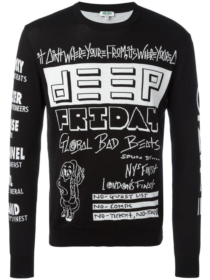Kenzo Flyers Jumper - Black