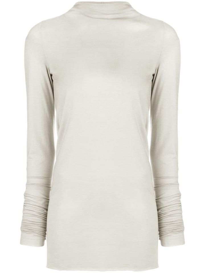 Rick Owens Lilies Stand-up Collar Jumper - Neutrals
