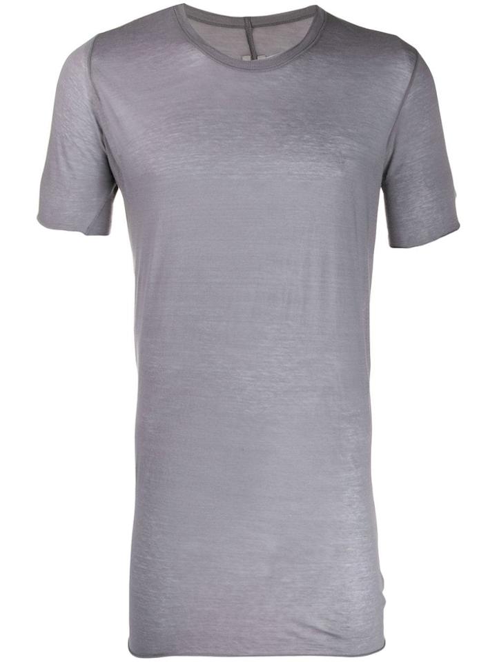 Rick Owens Longline Semi-sheer T-shirt - Blue
