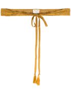 Forte Forte - Macramé Belt - Women - Acetate - One Size, Yellow/orange, Acetate