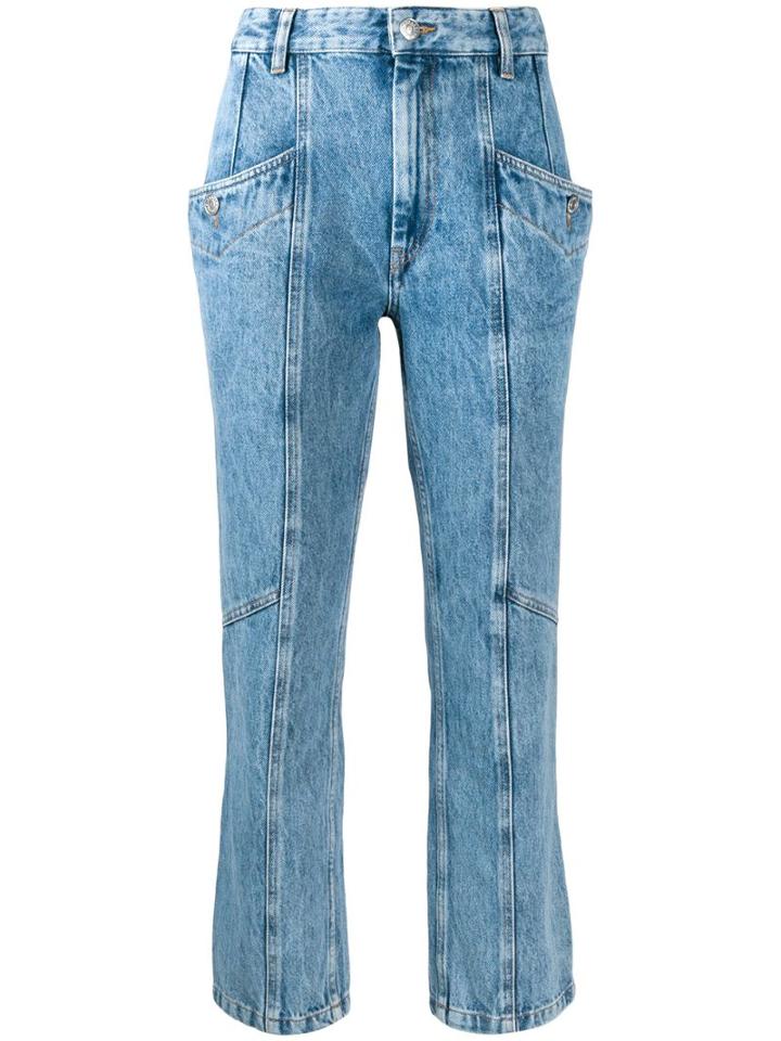 Isabel Marant Étoile Slim Panelled Jeans - Blue