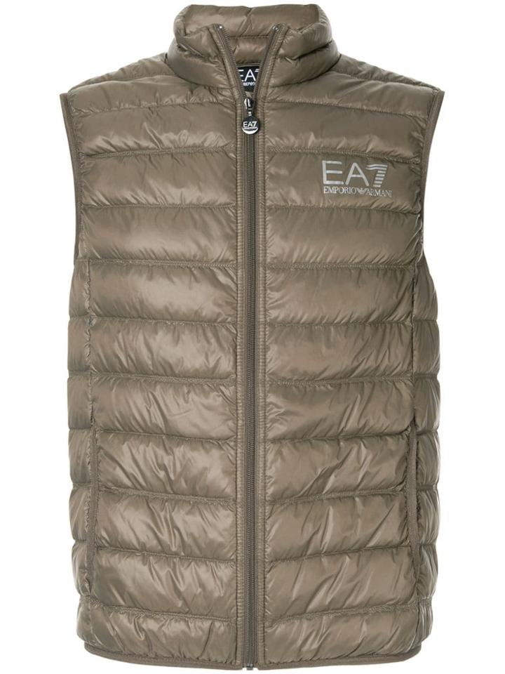 Ea7 Emporio Armani Padded Gilet Jacket - Green
