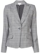 Milly Checked Single-breasted Blazer - Grey