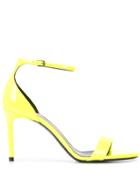 Saint Laurent Square Toe Stiletto Sandals - Yellow
