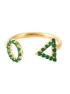 Gisele For Eshvi 'may' Ring, Women's, Size: 7, Green