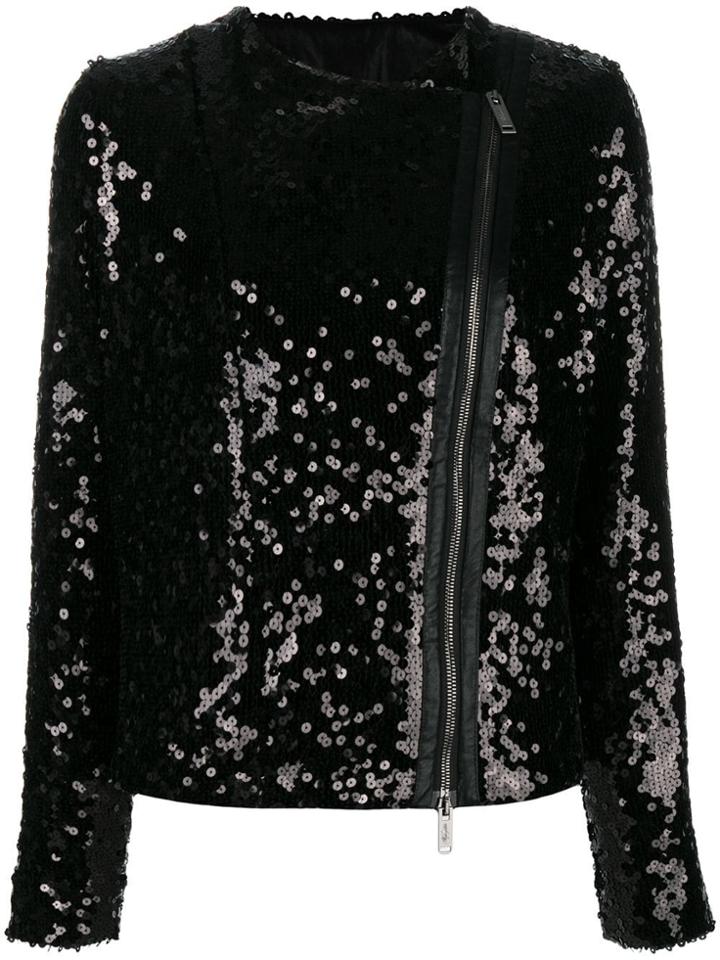 Redemption Sequin Biker Jacket - Black