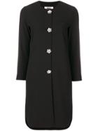 Mm6 Maison Margiela Embellished Button-down Dress - Black