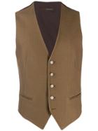 Tagliatore Classic Tailored Waistcoat - Brown
