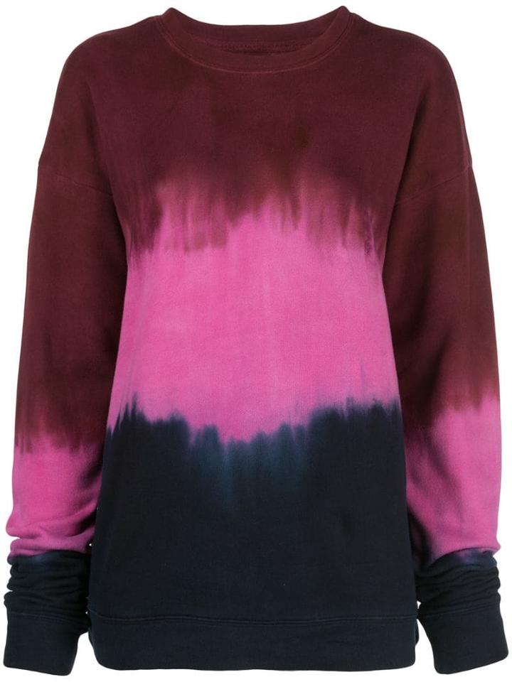 The Elder Statesman Tie-dye Print Sweatshirt - Red