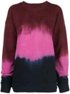 The Elder Statesman Tie-dye Print Sweatshirt - Red