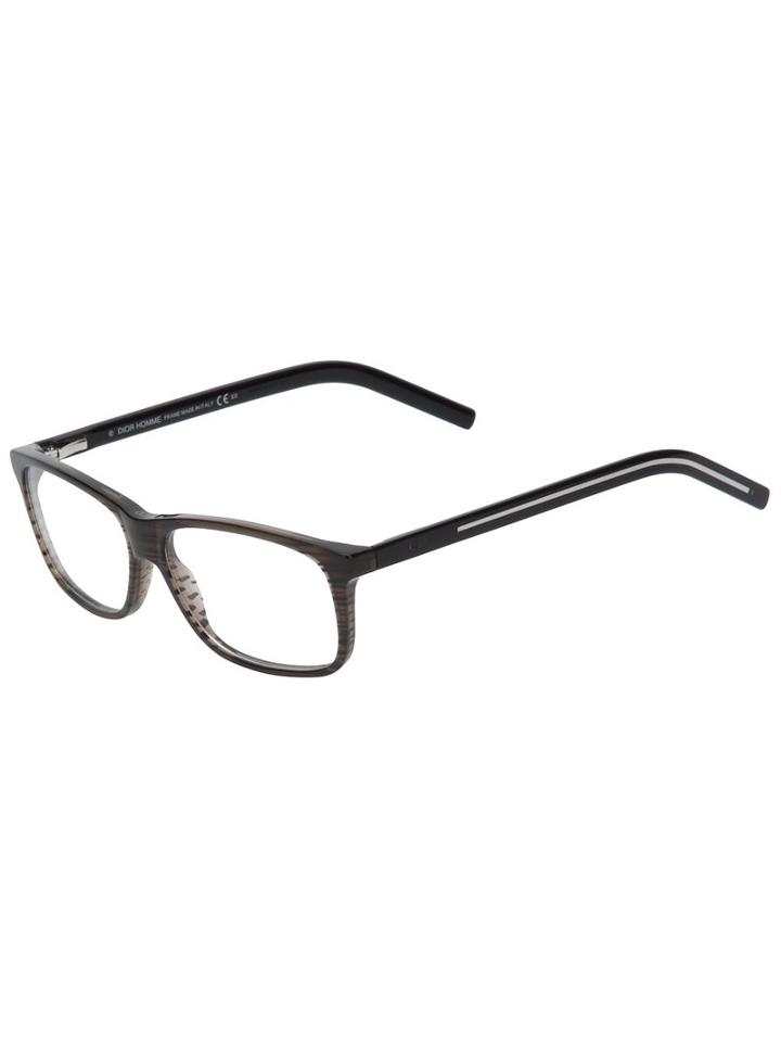 Dior Eyewear - Rectangular Frame Glasses - Men - Acetate - One Size, Grey, Acetate