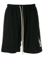 Rick Owens Drkshdw Printed Logo Shorts - Black
