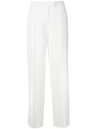 Agnona Centre Pleat Trousers - White
