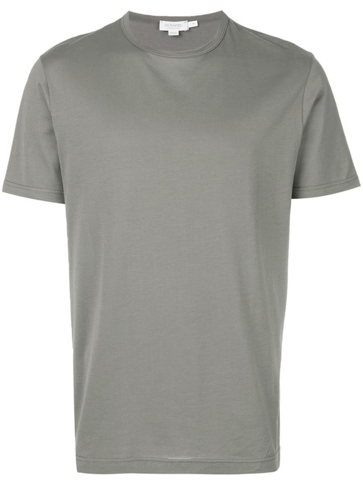 Sunspel Short Sleeved T-shirt - Grey