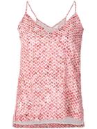 Lala Berlin Marbled Kufiya Print Vest Top - Red