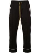 Rhude Contrasting Trim Track Trousers - Black