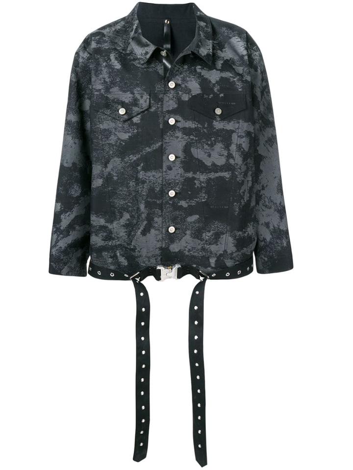 Mackintosh Alyx Black Bonded Cotton Laser Treated Denim Jacket