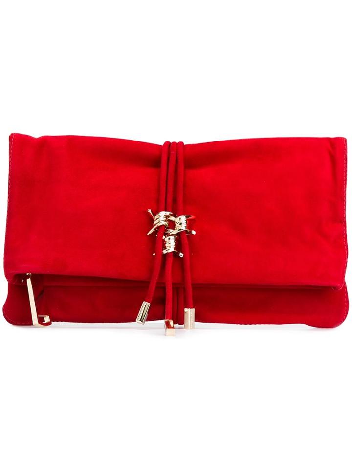 Dsquared2 'babe Wire' Tied Clutch, Women's, Red