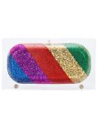 Sarah's Bag 'rainbow Pill' Clutch, Women's, Acrylic