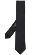 Nicky Plain Pointed-tip Tie - Black
