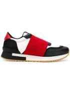Givenchy Elastic Strap Sneakers - Red