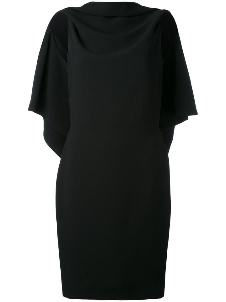 Gareth Pugh - Draped Open Back Dress - Women - Silk/cotton/polyester - 42, Black, Silk/cotton/polyester