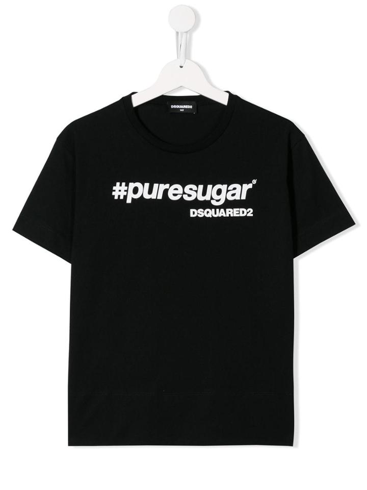 Dsquared2 Kids Teen #puresugar T-shirt - Black