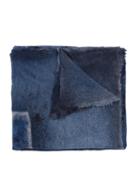 Avant Toi Frayed Scarf, Adult Unisex, Blue, Silk/cashmere