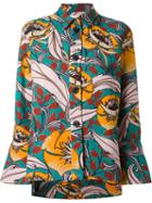 Marni Floral Shirt Jacket, Women's, Size: 42, Yellow, Cotton/linen/flax