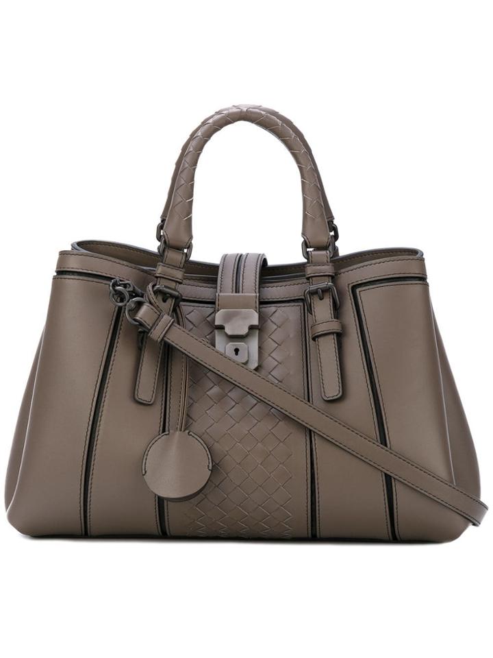 Bottega Veneta Small Roma Bag - Brown