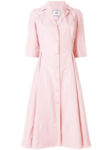 Jorge Vazquez Midi Shirt Dress - Pink & Purple