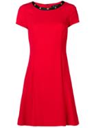 Versace Medusa Embellished Dress - Red