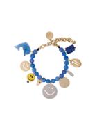 Venessa Arizaga Smiley Beaded Bracelet - Blue