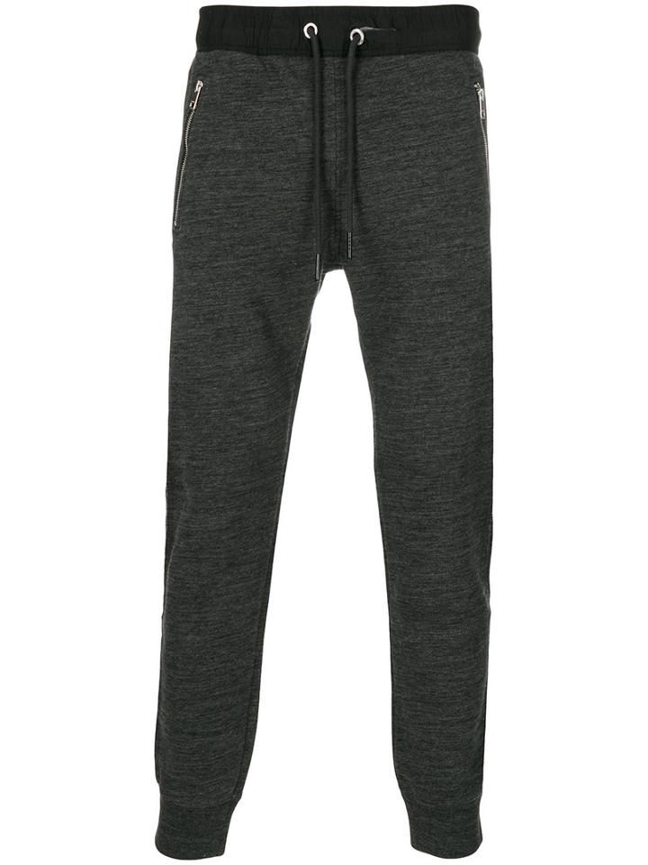 Diesel - Drawstring Joggers - Men - Cotton/polyester - Xl, Grey, Cotton/polyester