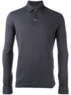 Zanone Longsleeved Polo Shirt, Men's, Size: 46, Grey, Cotton