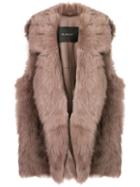 Blancha Oversized Sleeveless Jacket - Neutrals