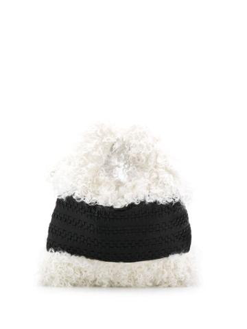 Simonetta Ravizza Contrast Furry Mini Bag - White