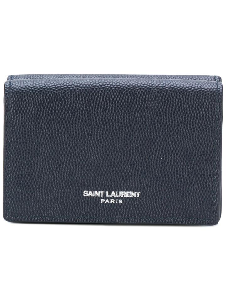 Saint Laurent Tri-fold Wallet - Blue